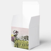 Thee voor twee Victoriaans Meisje en Kitty Cat Tea Bedankdoosjes (Geopend)