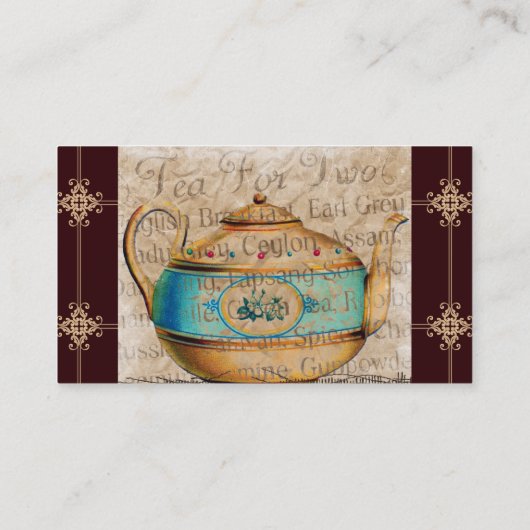 Thee voor twee Visitekaartje (Achterkant)