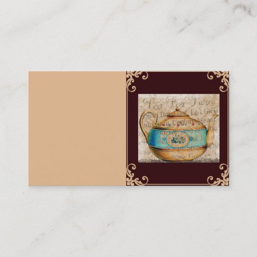 Thee voor twee Visitekaartje (Voorkant)