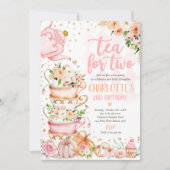 thee voor twee vogeldagen pompoenherfst Floral par Kaart (Voorkant)