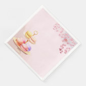 Thee voor Twin Twin Baby shower servetten (Hoek)