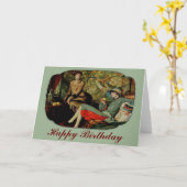 Thee voor Two Twenties Verjaardagskaart Kaart (Gele Bloem)