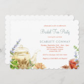 Thee Vrijgezellenfeest Kaart (Voorkant / Achterkant)