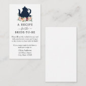 Thee Vrijgezellenfeest Recept Aanvraag Behuizing K Informatiekaartje (Voorkant / Achterkant)