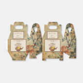  thee | Waterverf Bloemen Baby shower Bedankdoosjes (Uitgevouwen)