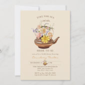 thee | Waterverf Bloemen Vrijgezellenfeest Kaart (Voorkant)