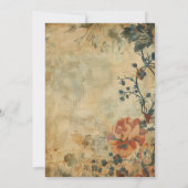 thee | Waterverf Bloemen Vrijgezellenfeest Kaart (Achterkant)