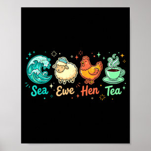 Thee Zeggende Ooi Citaat Hen Zee Glimlach Poster