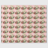  theebeker en Rozen Gift Wrapping Paper Cadeaupapier (Vlak)