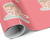 theebeker en saucer-omslagpapier cadeaupapier (Rol Hoek)