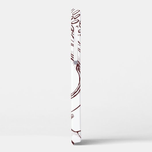 theebeker, gebak, croissant, , hand Case-Mate iPhone case (Achterkant / Links)