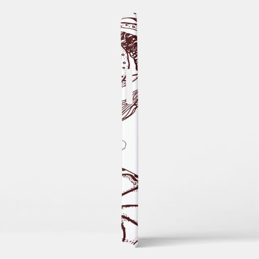 theebeker, gebak, croissant, , hand Case-Mate iPhone case (Achterkant / Rechts)