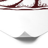 theebeker, gebak, croissant, , hand poster (Hoek)