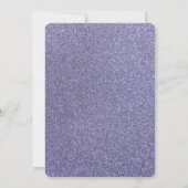 Theebeker Lavander Vlinder Glitter Baby shower Kaart (Achterkant)