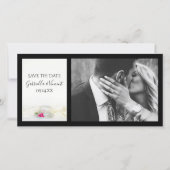 Theebeker met Roze Rozen Bruiloft Save the Date (Voorkant)