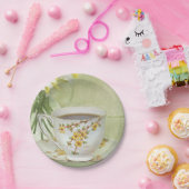  theebeker met schijfjes papieren bordje (Feest)