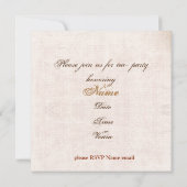 theebeker met specerijen - theefeestje uitnodigen kaart (Achterkant)