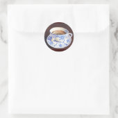 Theebeker met theezakje ronde sticker (Tas)