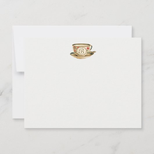  theebeker notitiekaartje (Voorkant)