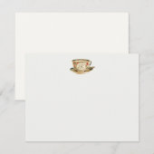  theebeker notitiekaartje (Voorkant / Achterkant)