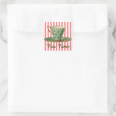 theebeker vierkante sticker (Tas)