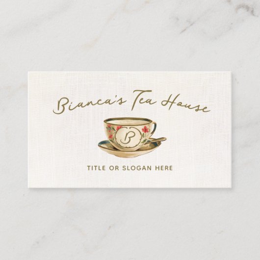  theebeker visitekaartje (Voorkant)