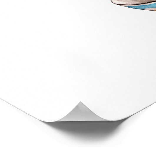 Theebekers ( set van 4) poster (Hoek)