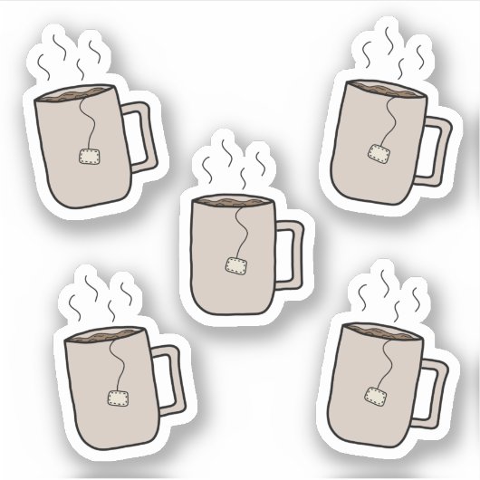 Theebekers - Stationery Sticker Sheet (Voorkant)