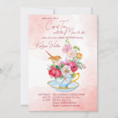 theebekje van theetheethee van theetheetheeplank v kaart (Voorkant)