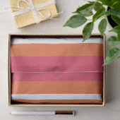Theebes en Mandarin Strepen Tissuepapier (Geschenk)