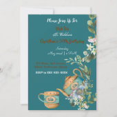  theebloem vanmiddag hoge theetijd kaart (Voorkant)