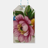 Theebloemboeket  cadeaulabel (Achterkant)