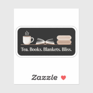 Theeboeken Dekens Bliss – Gezellige lezer Sticker