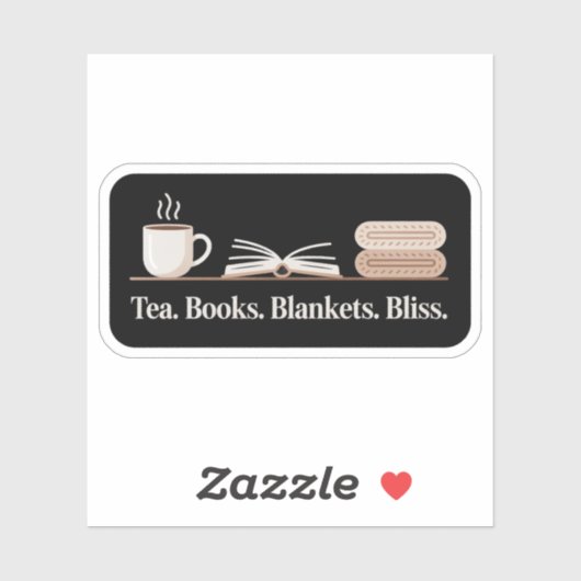 Theeboeken Dekens Bliss – Gezellige lezer Sticker (Vel)