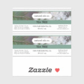 Theeboom Essentiële oliën Geurfles Etiket Sticker (Vel)