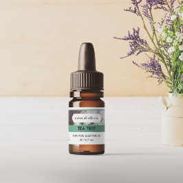 Theeboom Essentiële oliën Geurfles Etiket Sticker