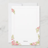 Theebruidinvitatie Kaart (Achterkant)