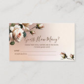 Theebruidsshowerspel Informatiekaartje (Voorkant)