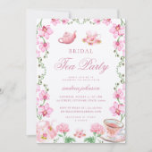 Theebruidsthee met de bruid Bridal Brunch Kaart (Voorkant)
