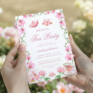 Theebruidsthee met de bruid Bridal Brunch Kaart