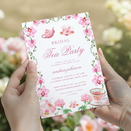 Theebruidsthee met de bruid Bridal Brunch Kaart