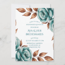 Theebruine Rozen en Bronzen Bladeren Bruidsmeisjes