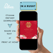 Theeceremonie Chinese Trouwkaart Save the Date Kaa Kaart