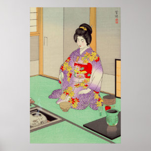 Theeceremonie Kasamatsu Shiro 1949 Poster