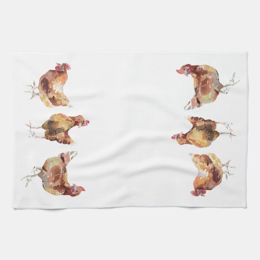 Theedoek - 3 Kippen Franse keuken (Horizontaal)