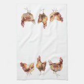Theedoek - 3 Kippen Franse keuken (Verticaal)