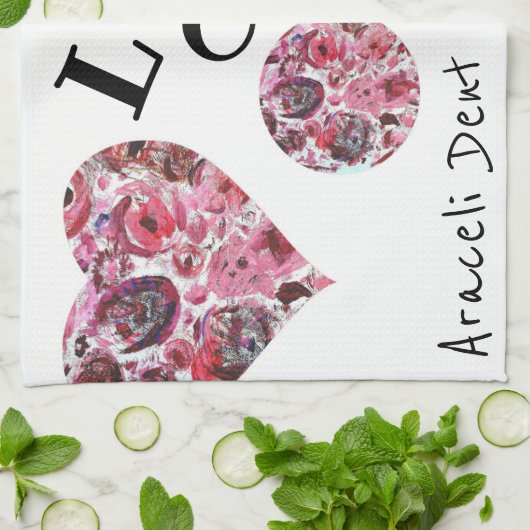 Theedoek 40,6 cm x 61 cm Gepassioneerd (Gevouwen)