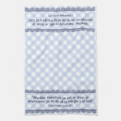 Theedoek bijbelvers - 1 Korintiërs 10:31 KJV (Verticaal)