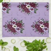 Theedoek Boeket Viooltjes (Gevouwen)