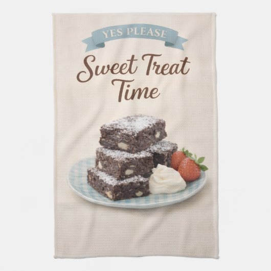 Theedoek | Chocolade Brownies Keukencadeau (Verticaal)